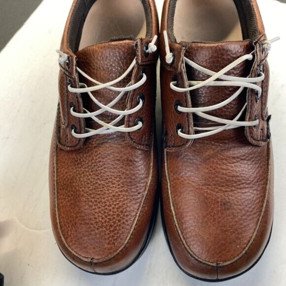 APEX ARIYA Y910 Brown Casual Walker Pebble  Leather Shoes PRS Insole,Size 11.5 main image 7